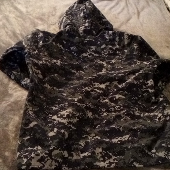 GORE-TEX US NAVY BLUE CAMO COAT LIKE BRAND NEW MENS LG - Picture 10 of 11
